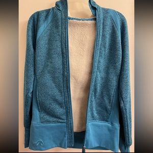 Women Heavyweight Thermal Zip Up Hoodie Warm Sherpa Lined Sweater